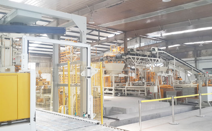 智能砌塊磚機廠家提供人造石材全自動生產線設備