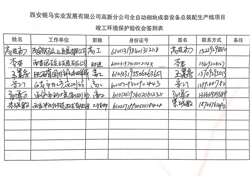 西安銀馬油漆間竣工驗(yàn)收公示3