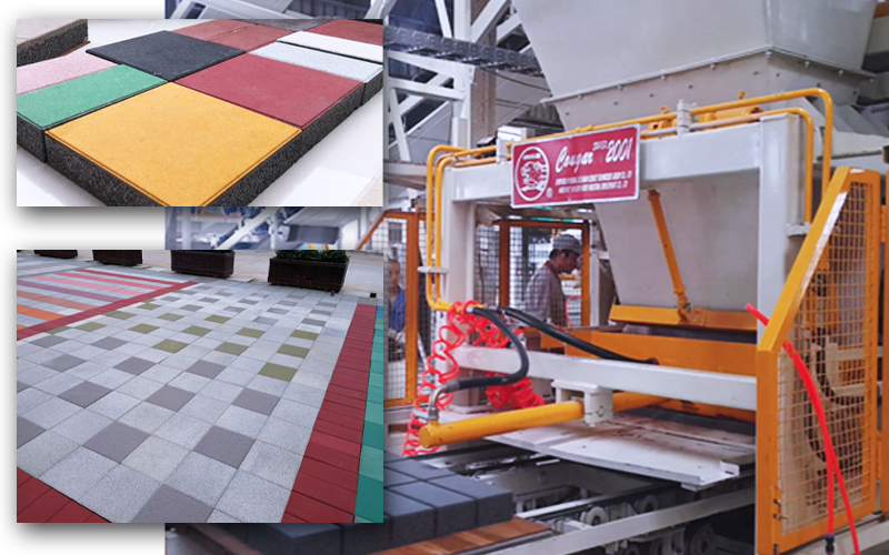 全自動透水磚生產(chǎn)設備市場優(yōu)勢及制品特點