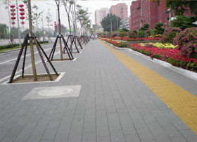 透水磚應(yīng)用于奧運北土城路