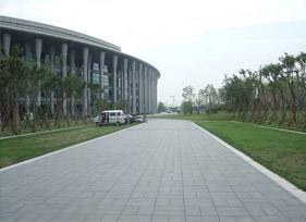 透水磚應(yīng)用于合肥翡翠廣場